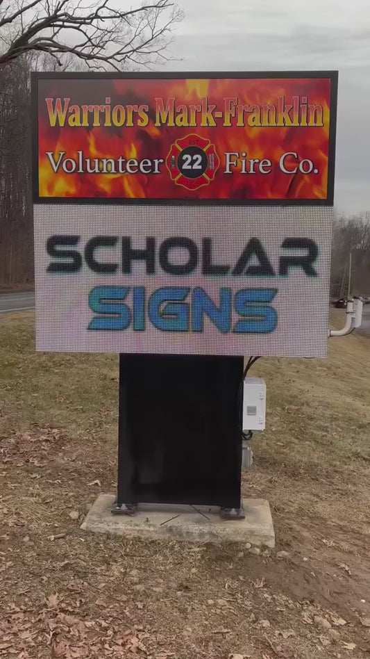 47”X94”, 2 SIDED, PRO SERIES 10mm OUTDOOR LED SIGN