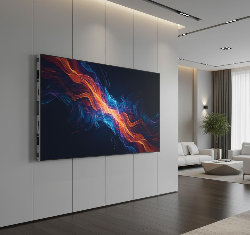 Scholar Signs Ultra Elite 2.6 Indoor LED Panel in modern interior